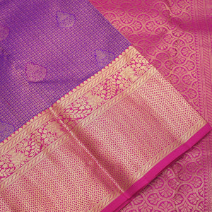 Purple Zariwork Pure Silk Saree