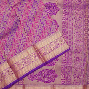 Purple Zariwork Pure Silk Saree