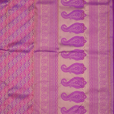 Purple Zariwork Pure Silk Saree