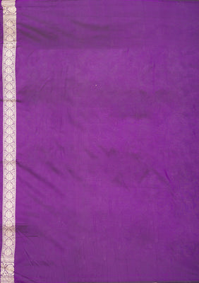 Purple Zariwork Pure Silk Saree