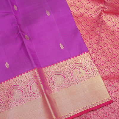 Purple Zariwork Pure Silk Saree