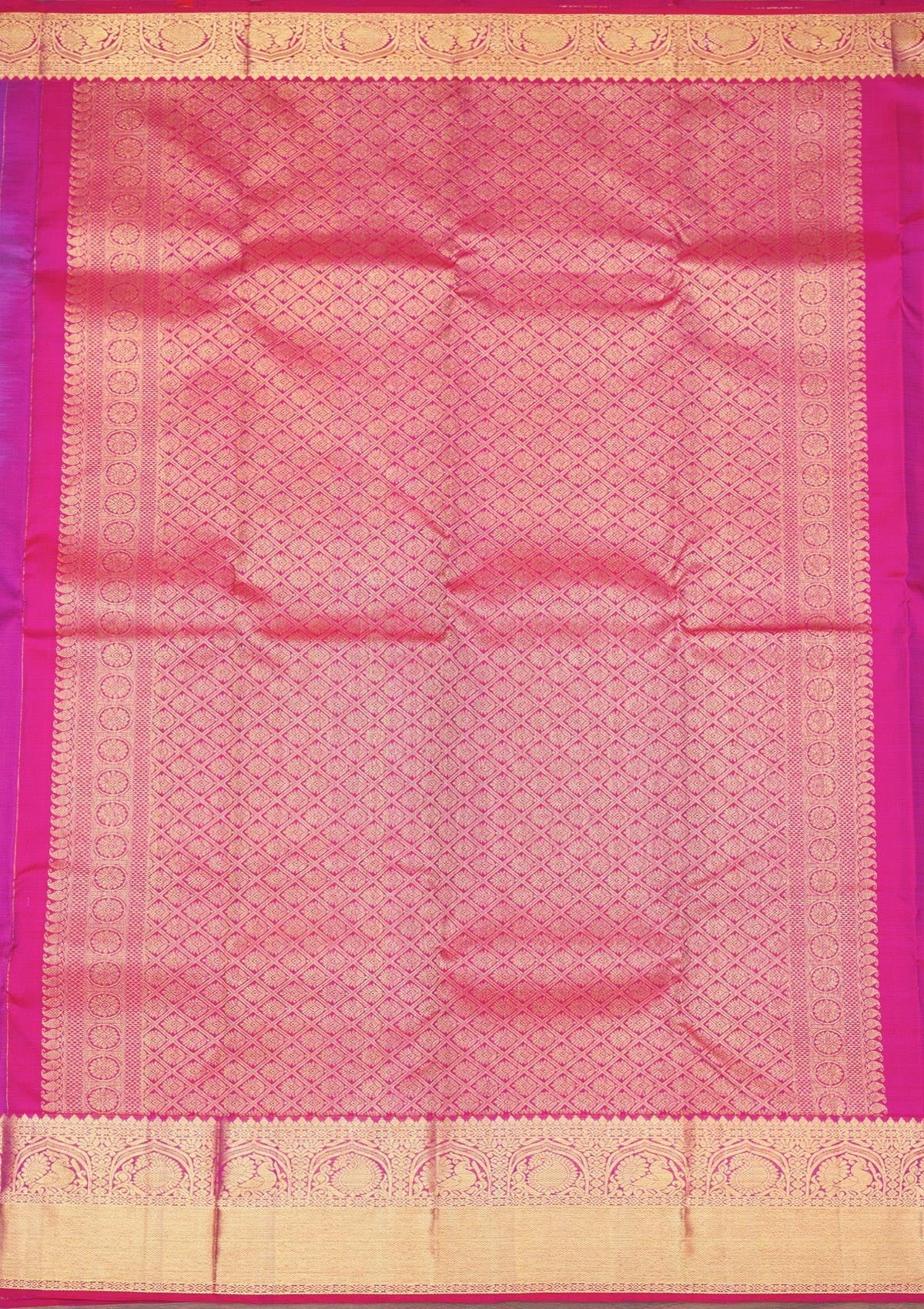 Purple Zariwork Pure Silk Saree