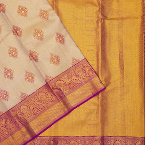 Purple Zariwork Pure Silk Saree