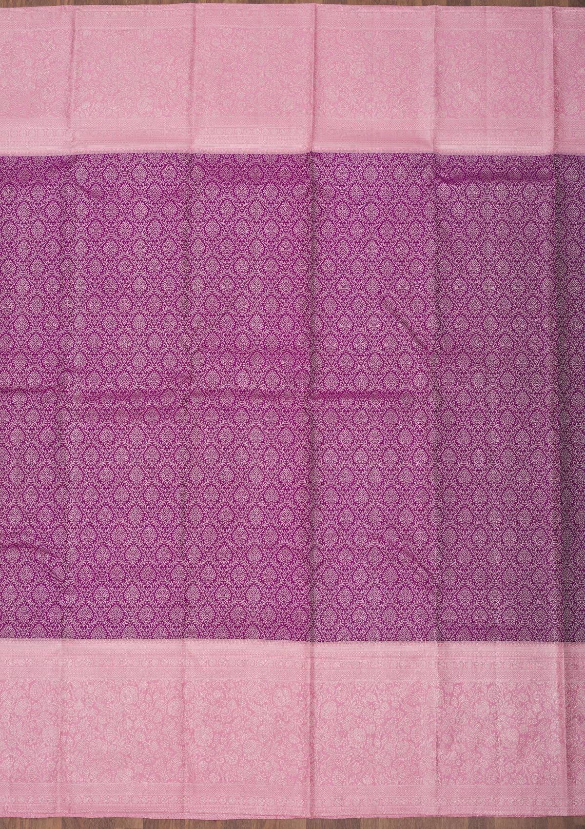 Purple Zariwork Pure Silk Saree