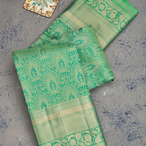 Green Zariwork Pure Silk Saree