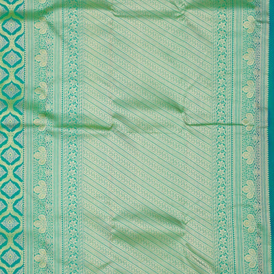 Rama Green Zariwork Pure Silk Saree