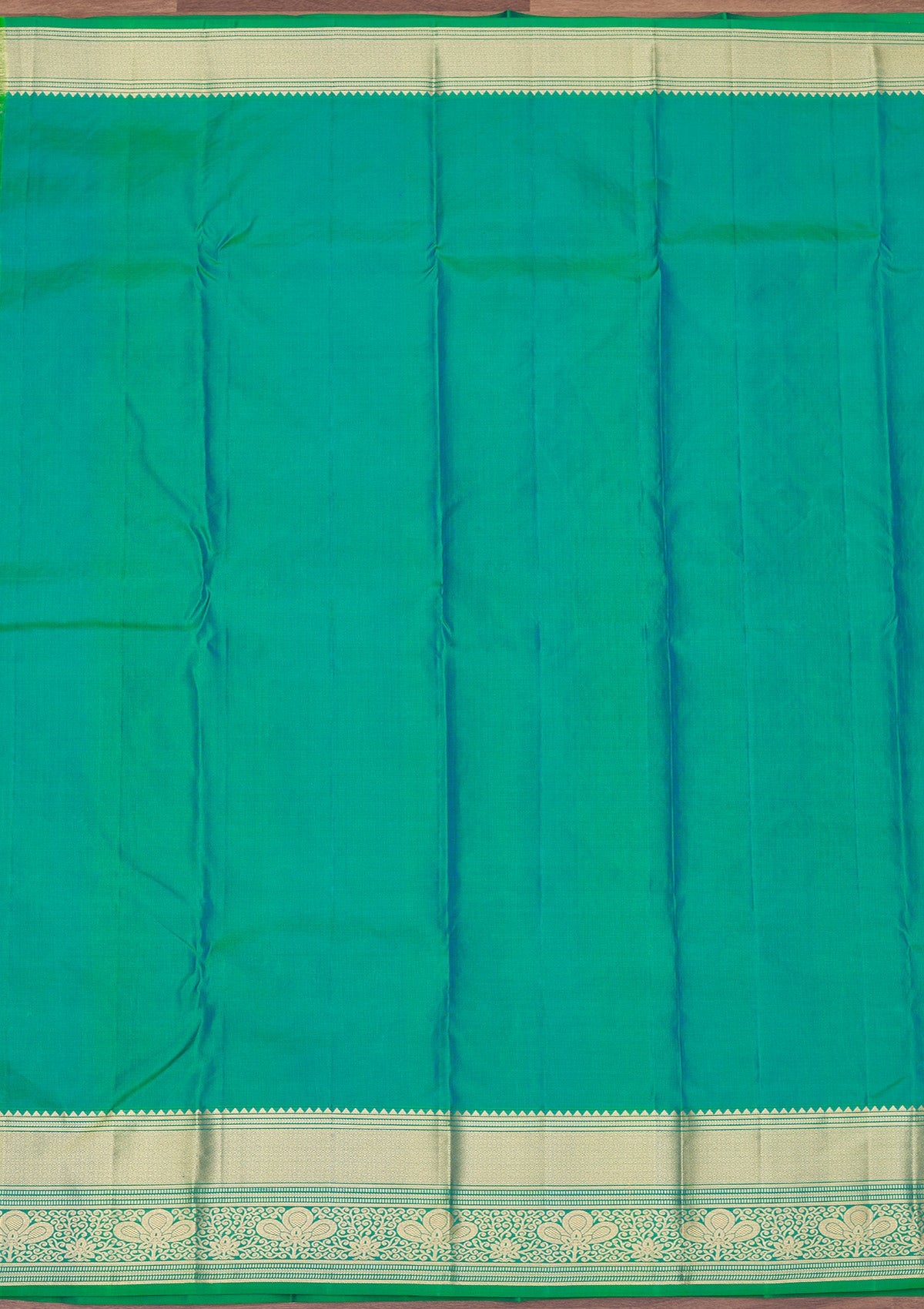 Rama Green Zariwork Pure Silk Saree