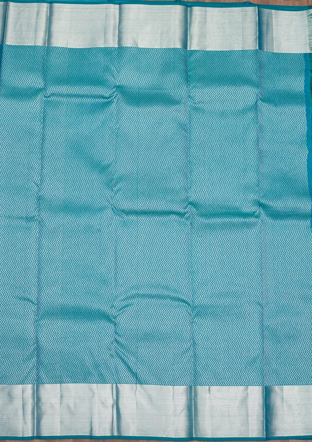 Sky Blue Zariwork Pure Silk Saree