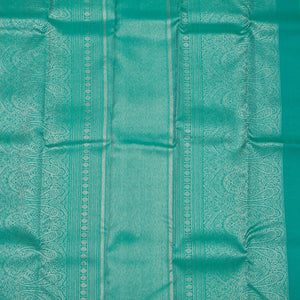 Turquoise Blue Zariwork Pure Silk Saree