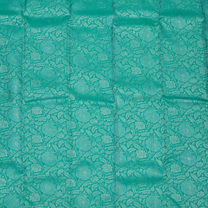 Turquoise Blue Zariwork Pure Silk Saree