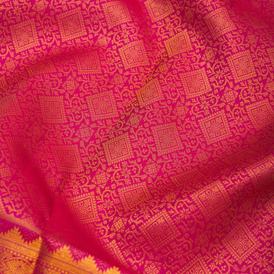 Rani Pink Zariwork Pure Silk Saree