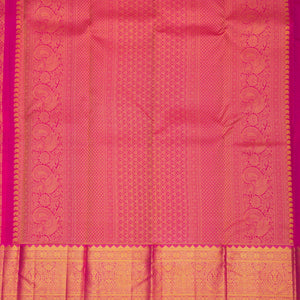 Rani Pink Zariwork Pure Silk Saree