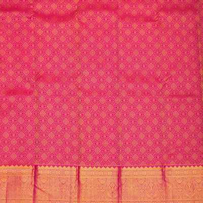 Rani Pink Zariwork Pure Silk Saree