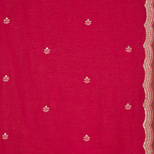 Rani Pink Sequins Tissue Saree