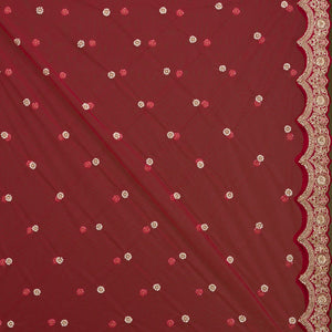 Rani Pink Zardosi Raw Silk Readymade Lehenga