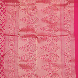 Rani Pink Zariwork Pure Silk Saree