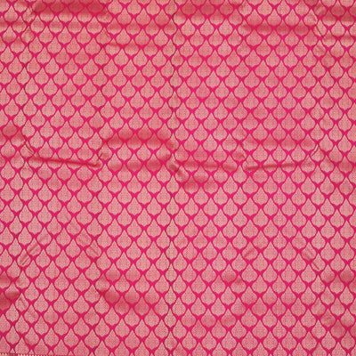 Rani Pink Zariwork Pure Silk Saree