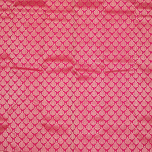 Rani Pink Zariwork Pure Silk Saree