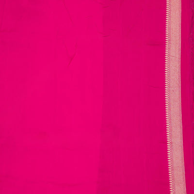 Rani Pink Zariwork Pure Silk Saree