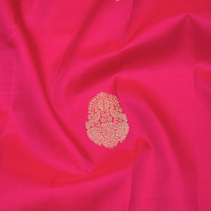Rani Pink Zariwork Pure Silk Saree