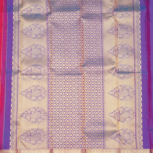 Rani Pink Zariwork Pure Silk Saree