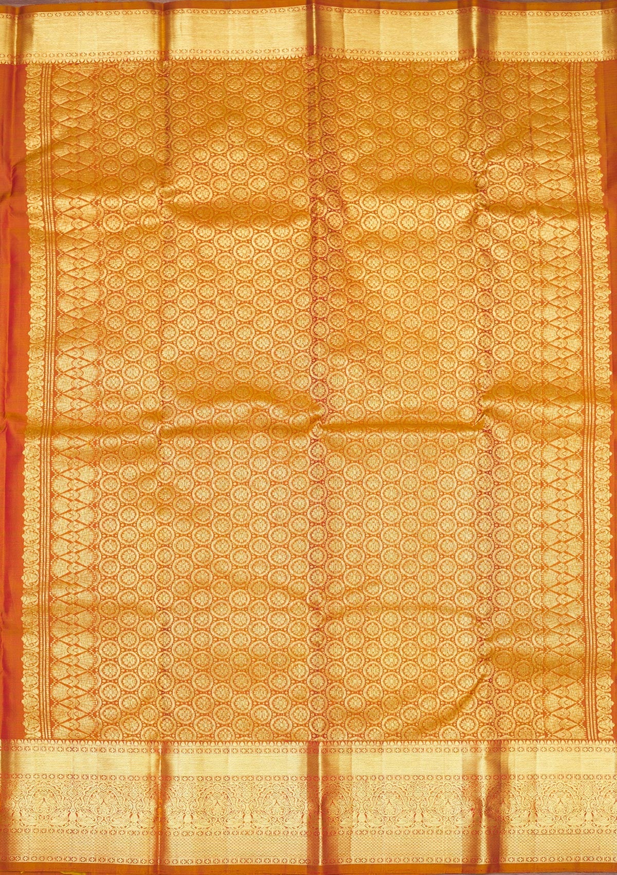 Rani Pink Zariwork Pure Silk Saree