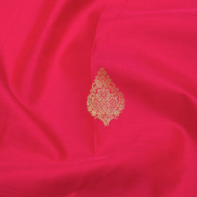 Rani Pink Zariwork Pure Silk Saree