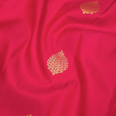 Rani Pink Zariwork Pure Silk Saree