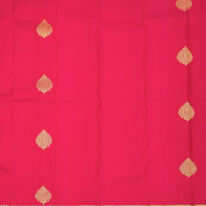 Rani Pink Zariwork Pure Silk Saree