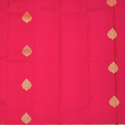 Rani Pink Zariwork Pure Silk Saree