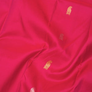 Rani Pink Zariwork Pure Silk Saree