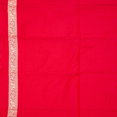 Rani Pink Zariwork Pure Silk Saree