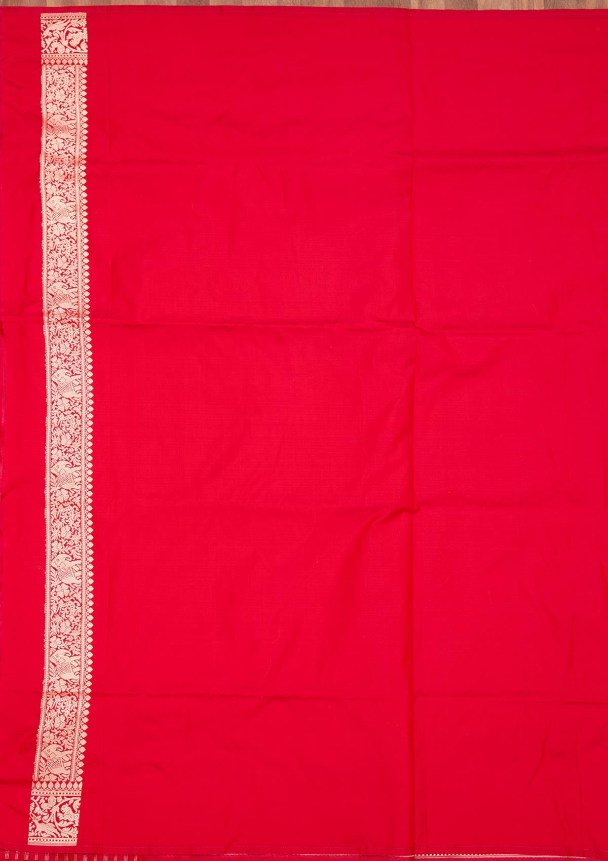 Rani Pink Zariwork Pure Silk Saree
