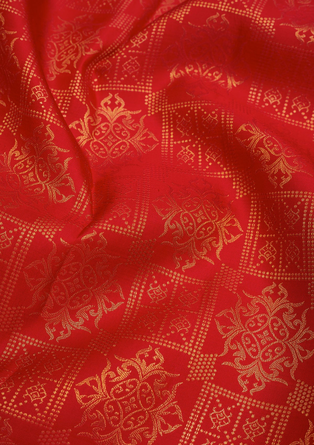 Red Zariwork Pure Silk Saree