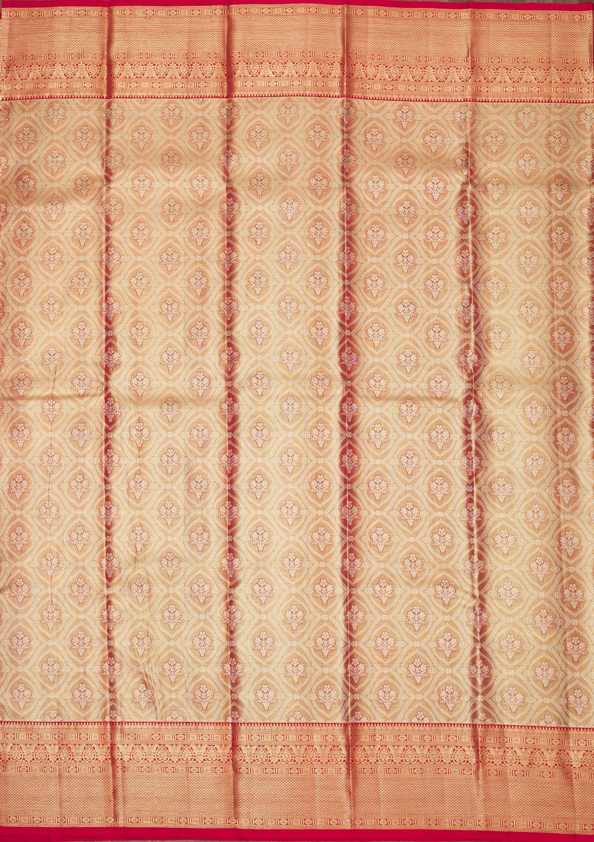 Red Zariwork Pure Silk Saree