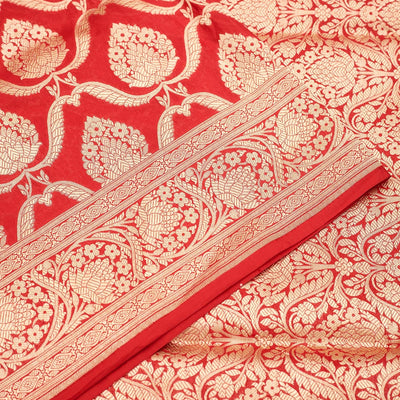 Red Zariwork Pure Silk Saree