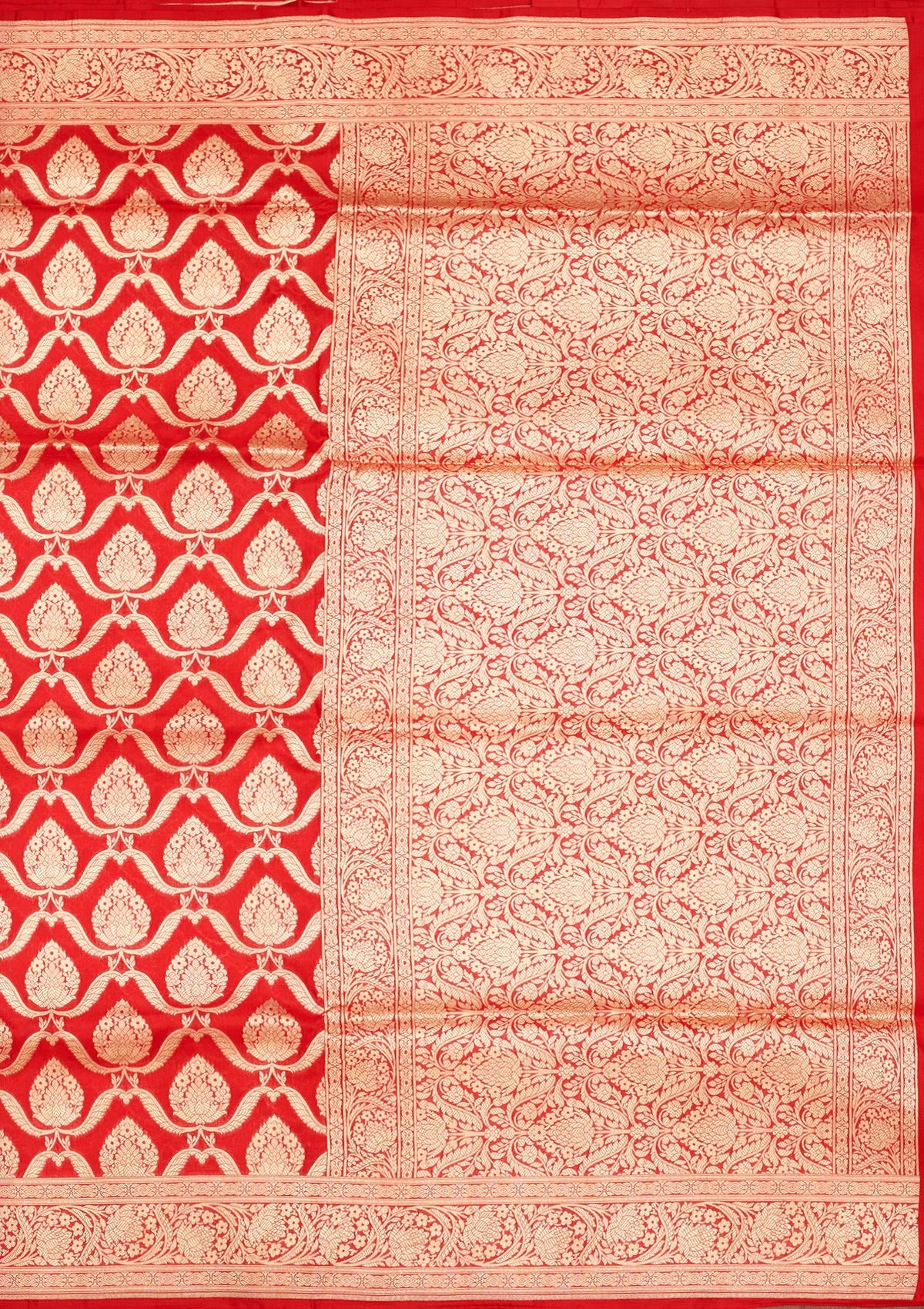 Red Zariwork Pure Silk Saree