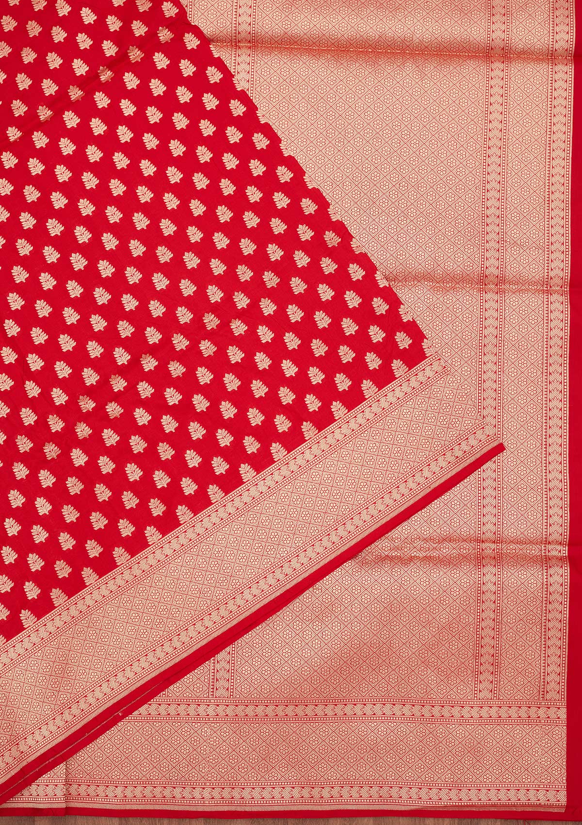 Red Zariwork Pure Silk Saree