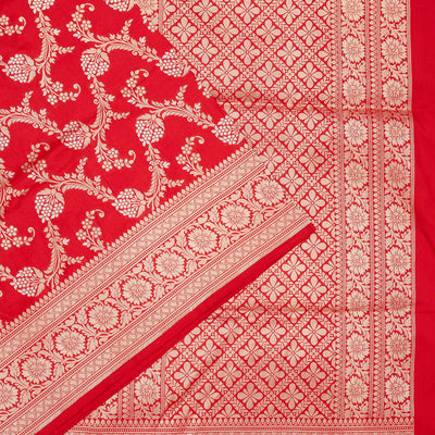 Red Zariwork Pure Silk Saree