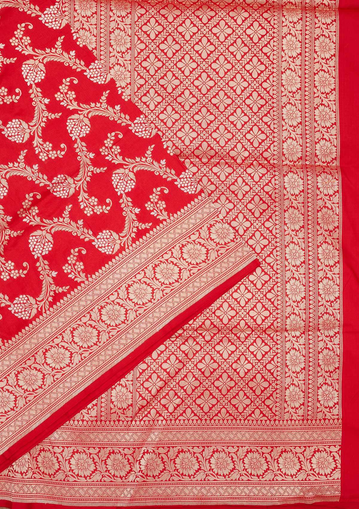 Red Zariwork Pure Silk Saree
