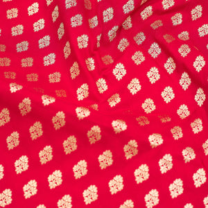 Red Zariwork Pure Silk Saree