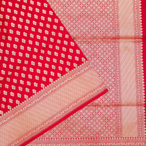 Red Zariwork Pure Silk Saree