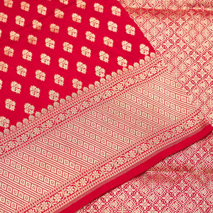 Red Zariwork Pure Silk Saree