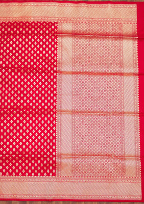 Red Zariwork Pure Silk Saree