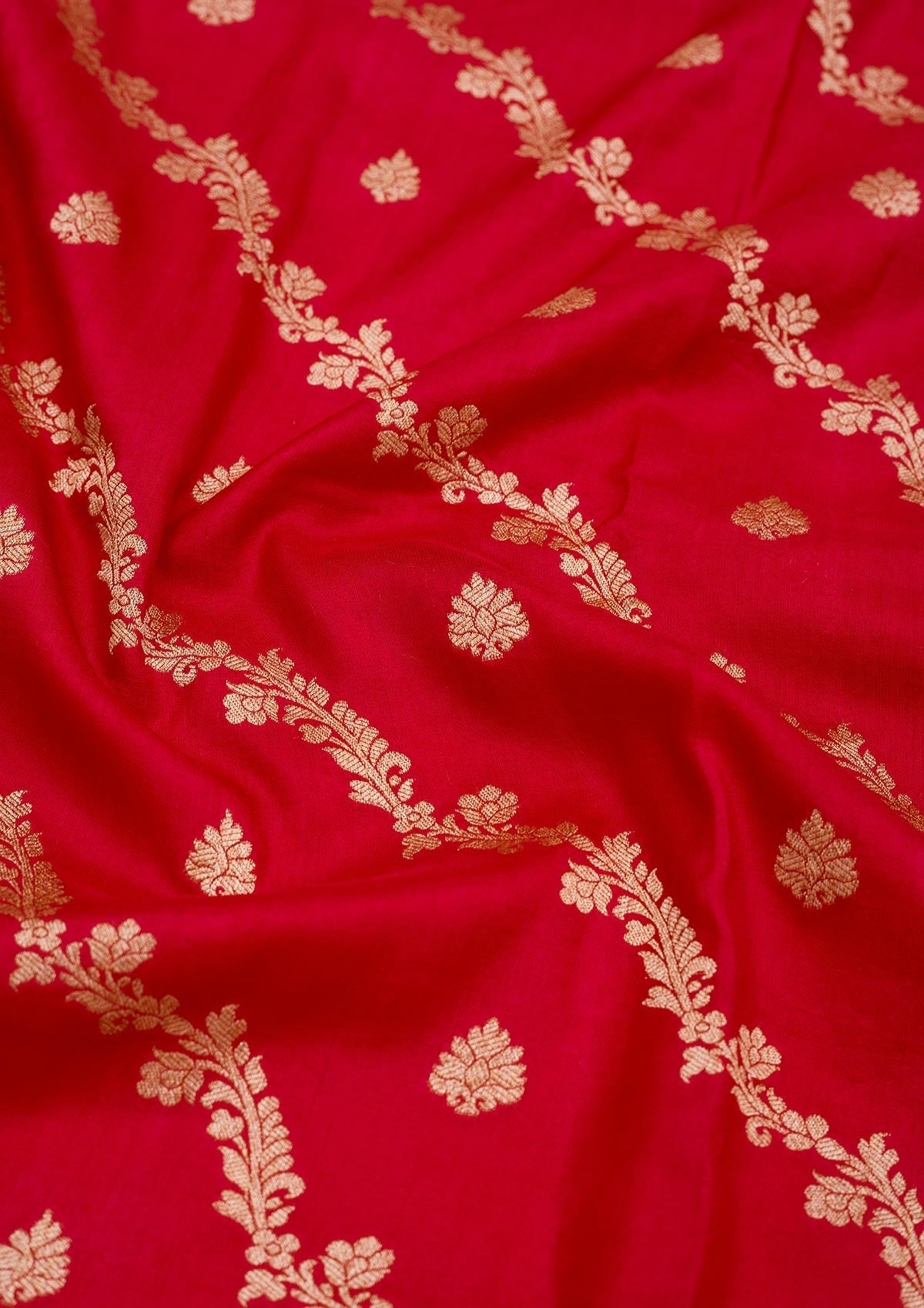 Red Zariwork Pure Silk Saree