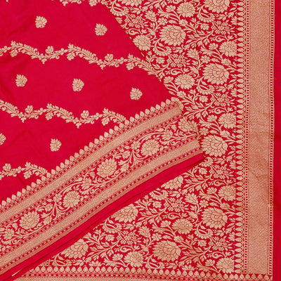 Red Zariwork Pure Silk Saree