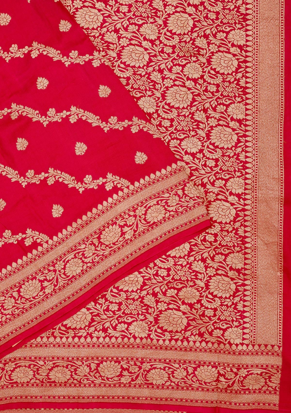 Red Zariwork Pure Silk Saree