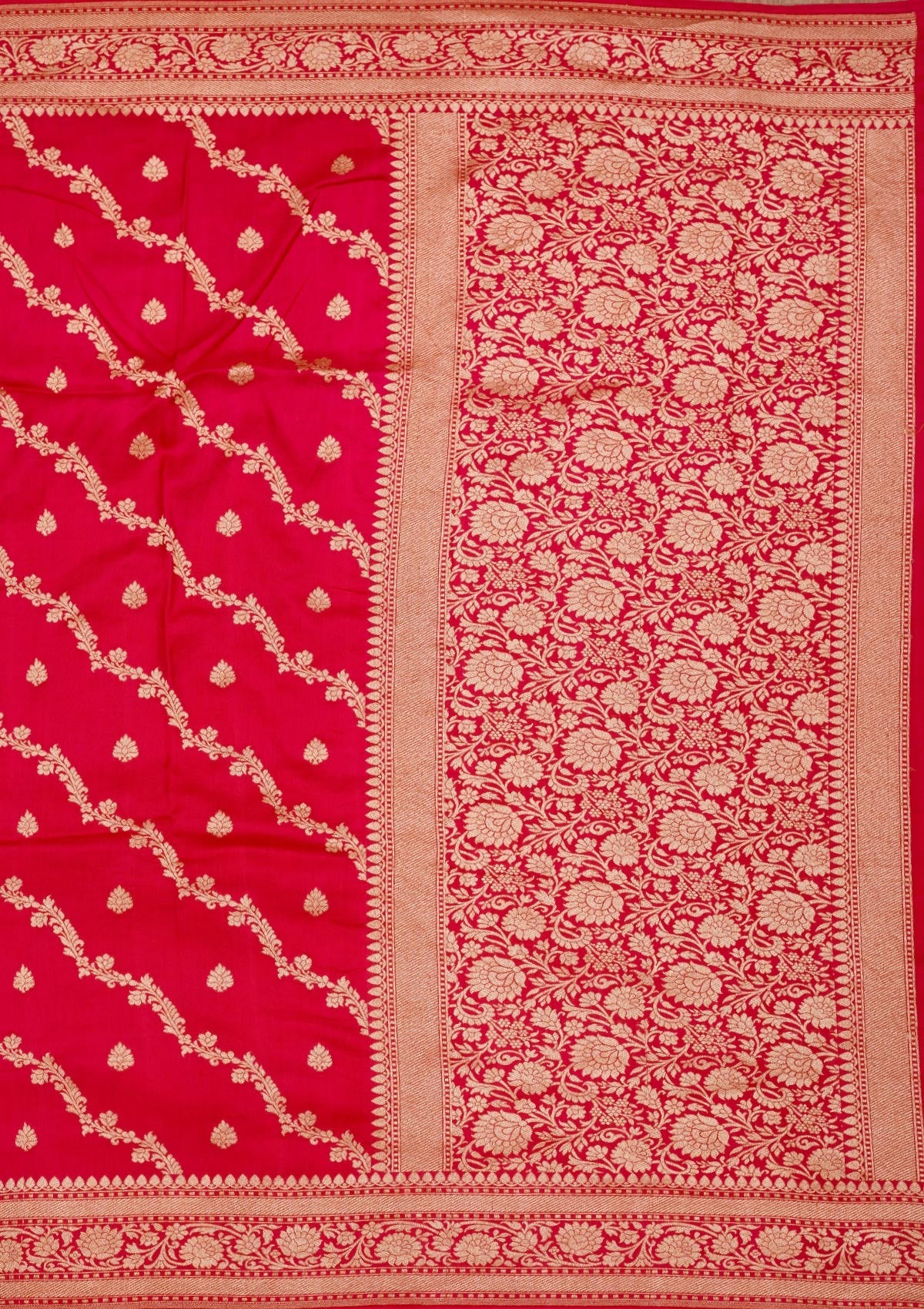 Red Zariwork Pure Silk Saree