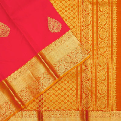 Red Zariwork Pure Silk Saree