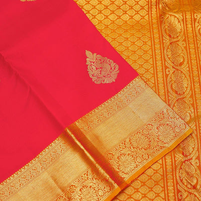 Red Zariwork Pure Silk Saree